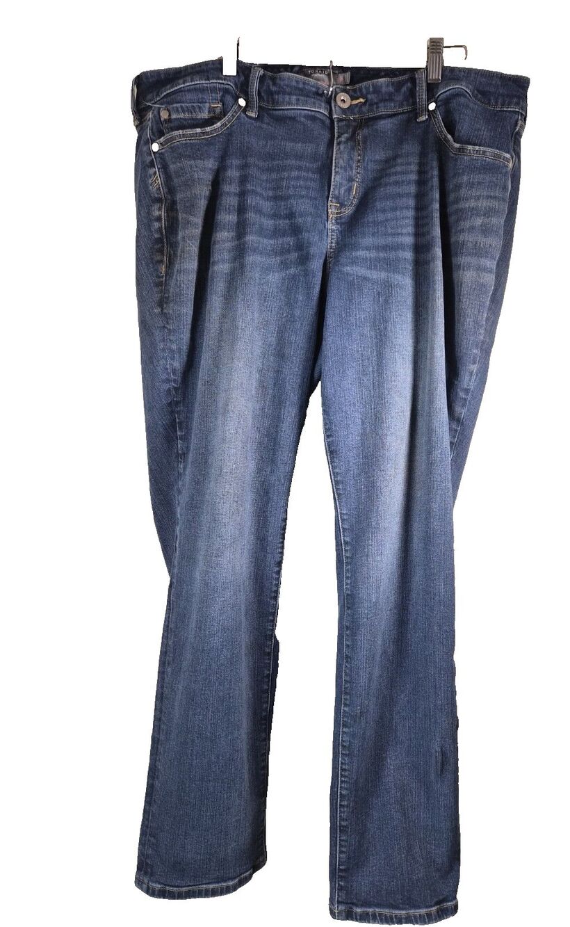 Torrid Boyfriend Jeans Denim Womens 20T Feel The Fit Vintage Stretch Straight